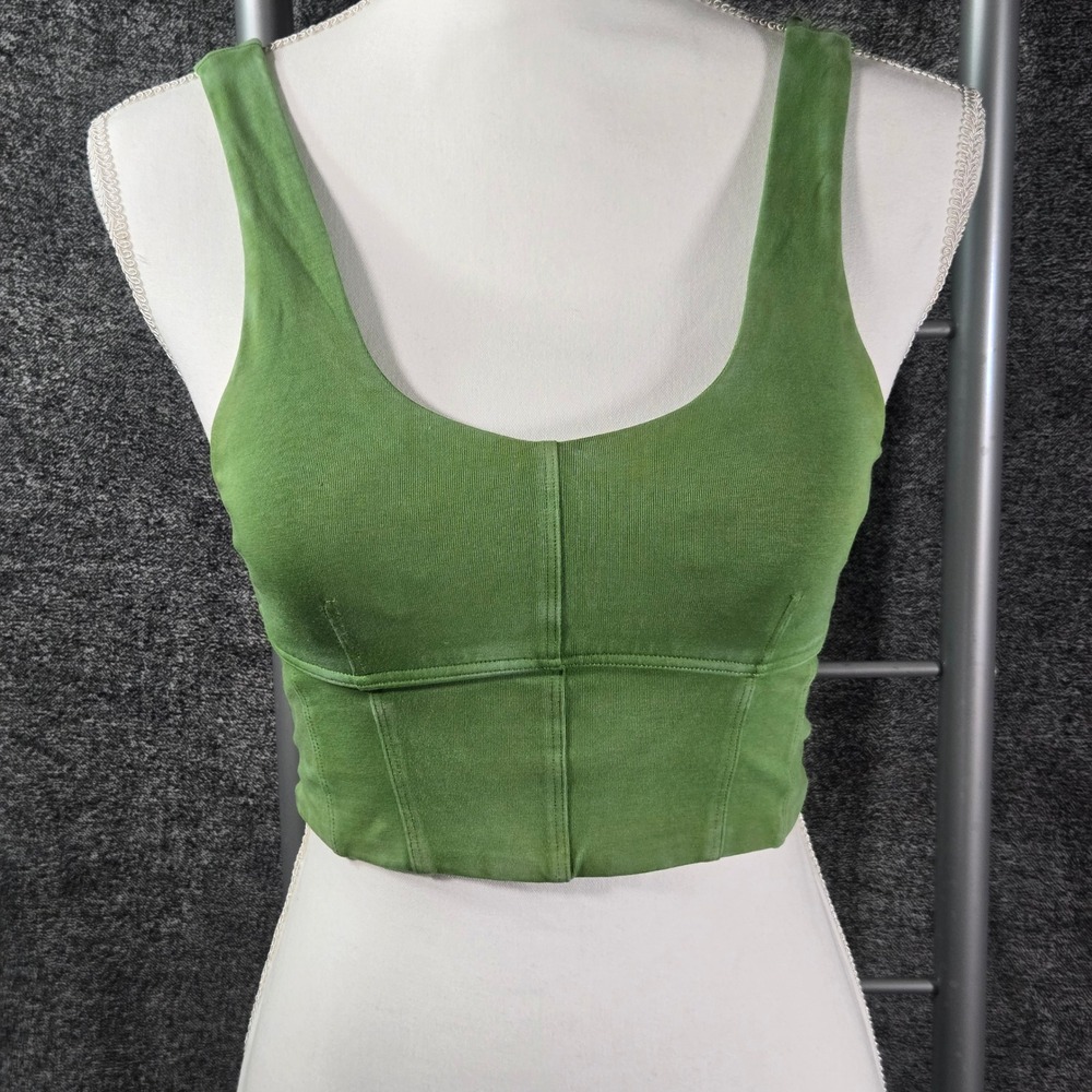 OFFLINE by Aerie OG Original Recharge Green Corset Seam Crop Top XS